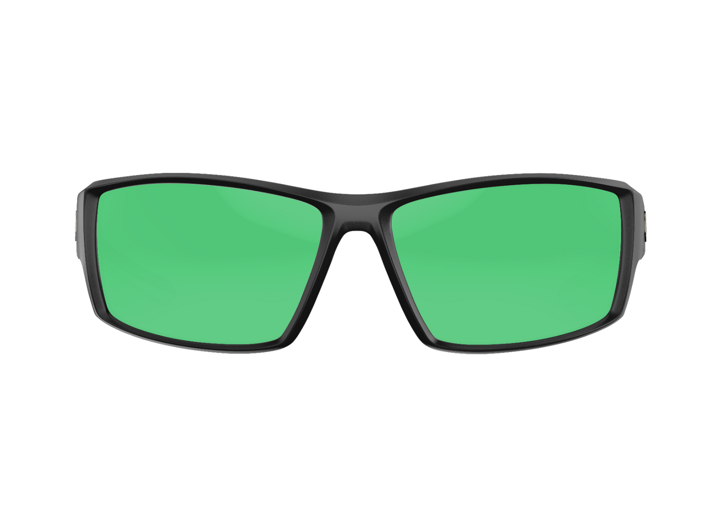 Redtail Republic Baffin Sunglasses Matte Black/Green Mirror