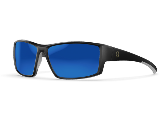 Redtail Republic Baffin Sunglasses Black/Blue Mirror